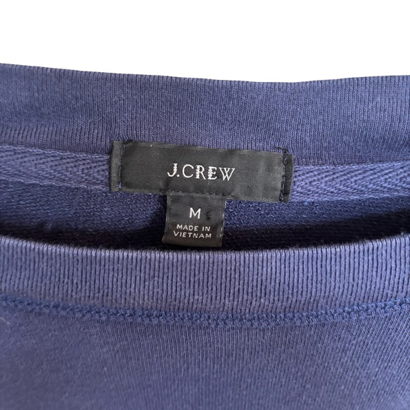 J. Crew Navy Brooklyn Sweatshirt Sz M - Picture 4 of 10